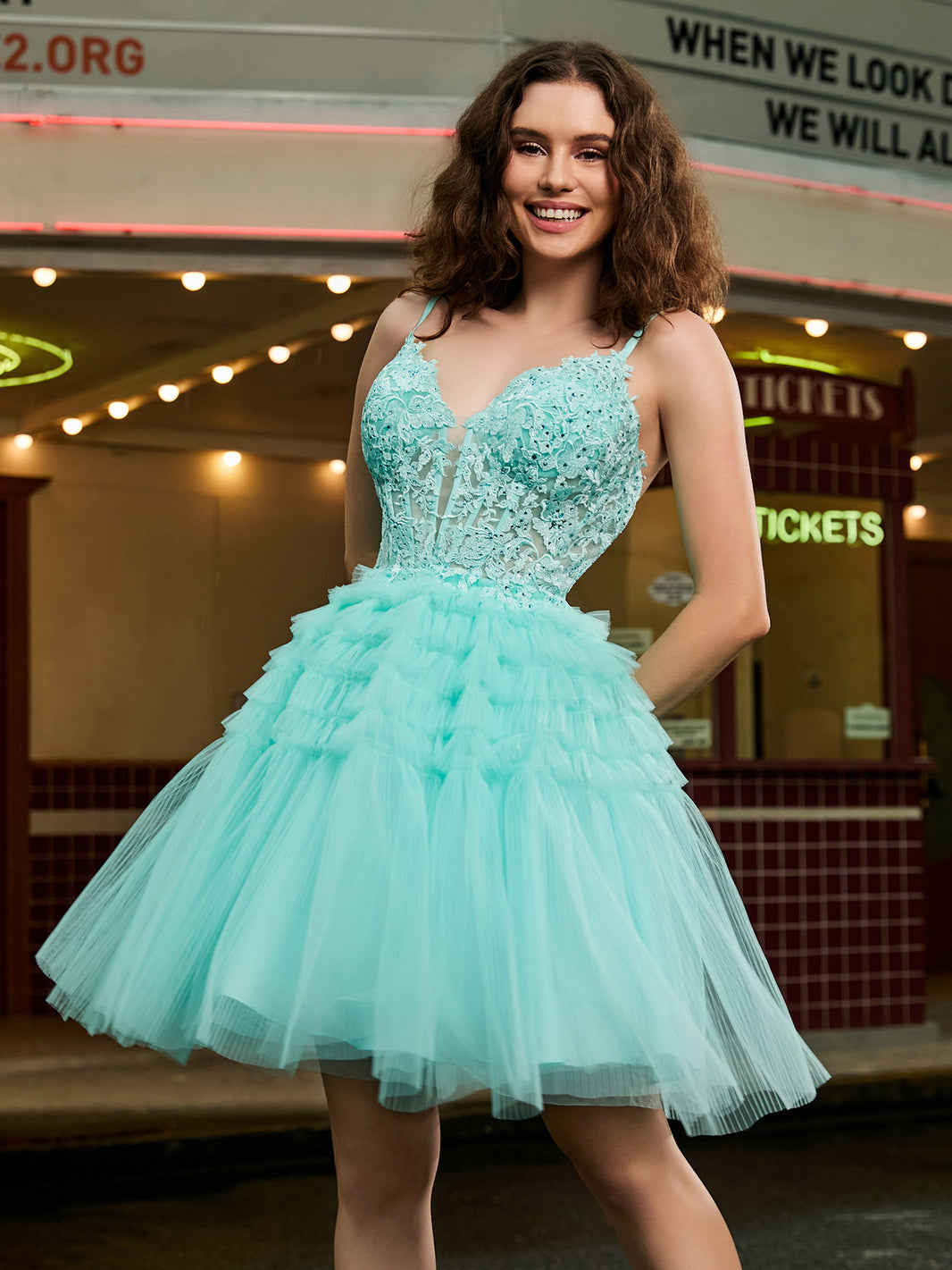 Corset Top Tiered Short Tulle Dress Plum