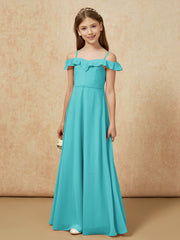 Off-the-shoulder A-Line Junior Bridesmaid Dresses Jade