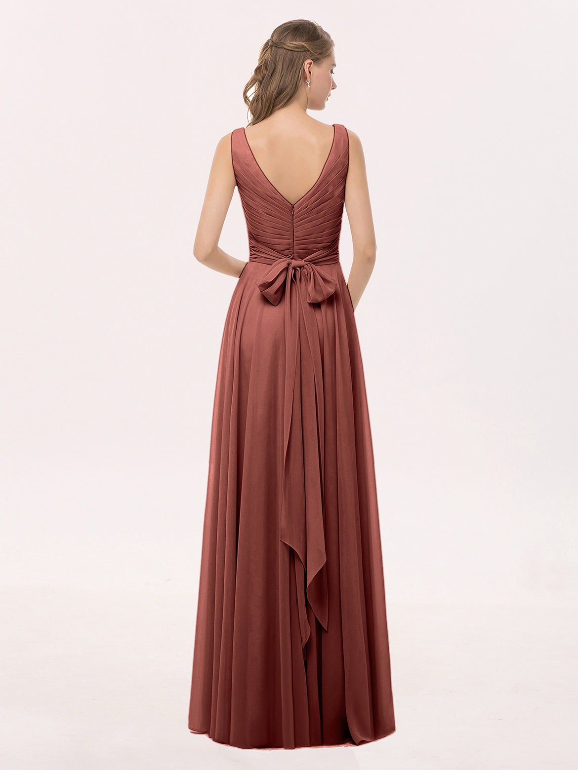 Terracotta Bridesmaid Dresses - Natural Elegance for Autumn Wedding BABARONI Terracotta Bridesmaid Dresses - Natural Elegance for Autumn Wedding BABARONI