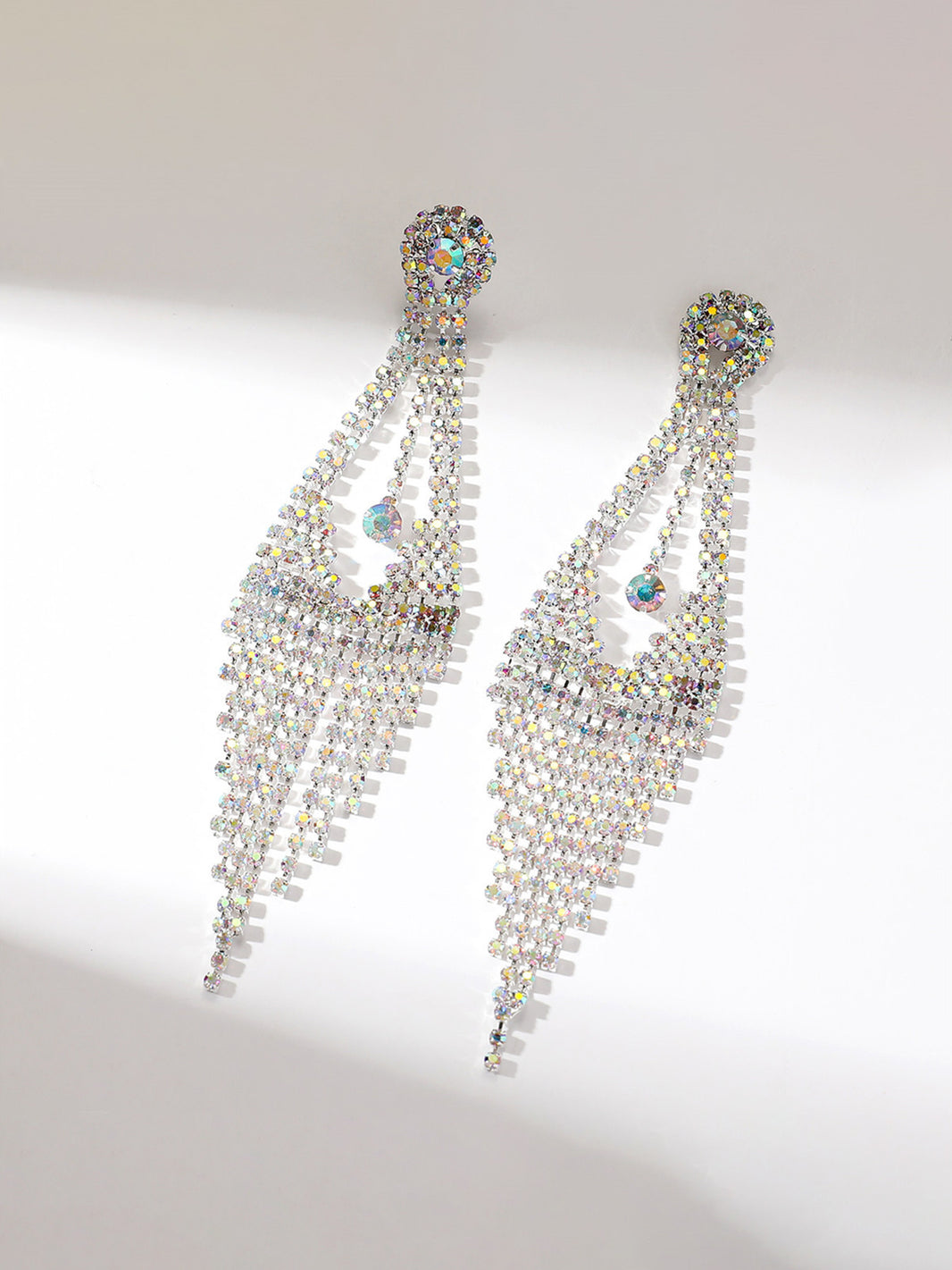 Elegant long tassel earrings main image 1