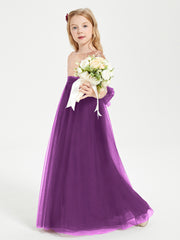Glamorous Junior Bridesmaid Dresses Sequined Top Grape