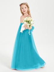 Glamorous Junior Bridesmaid Dresses Sequined Top Jade