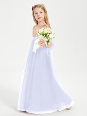 Glamorous Junior Bridesmaid Dresses Sequined Top Lavender