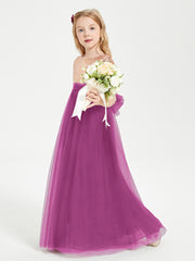 Glamorous Junior Bridesmaid Dresses Sequined Top Orchid