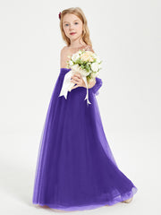 Glamorous Junior Bridesmaid Dresses Sequined Top Regency