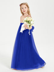 Glamorous Junior Bridesmaid Dresses Sequined Top Royal Blue
