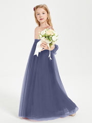 Glamorous Junior Bridesmaid Dresses Sequined Top Stormy