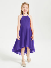 BABARONI Trendy Tea Length Junior Bridesmaid Dresses Asymmetrical Skirt Regency, Regency / J4 BABARONI Trendy Tea Length Junior Bridesmaid Dresses Asymmetrical Skirt Regency, Regency / J4