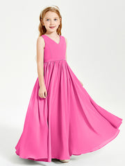 Elegant Sleeveless Junior Bridesmaid Dresses Azalea
