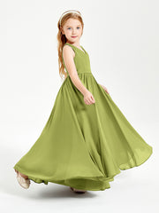 Elegant Sleeveless Junior Bridesmaid Dresses Clover