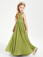 Elegant Sleeveless Junior Bridesmaid Dresses Clover