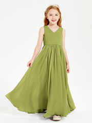 Elegant Sleeveless Junior Bridesmaid Dresses Clover
