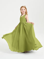 Elegant Sleeveless Junior Bridesmaid Dresses Clover
