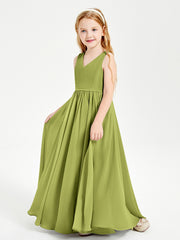 Elegant Sleeveless Junior Bridesmaid Dresses Clover