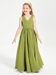Elegant Sleeveless Junior Bridesmaid Dresses Clover