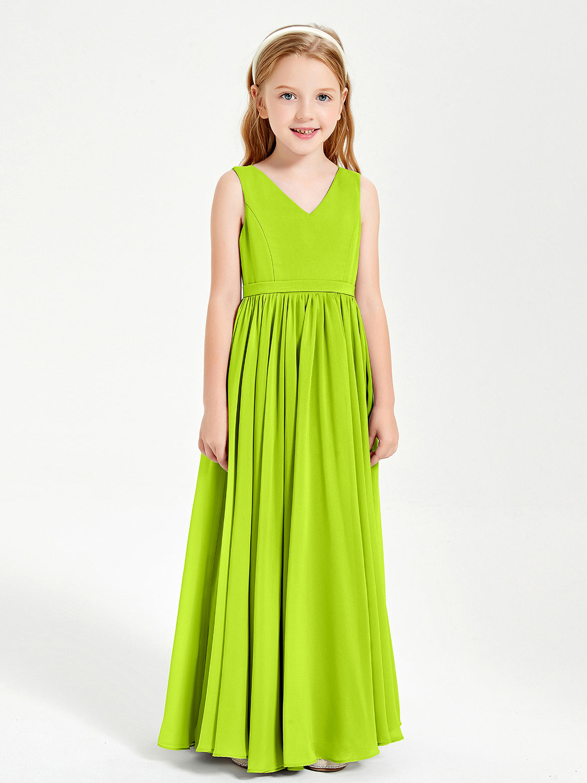 Lime-Green Junior Bridesmaid Dresses BABARONI Lime-Green Junior Bridesmaid Dresses BABARONI