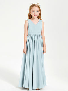 Elegant Sleeveless Junior Bridesmaid Dresses Mist