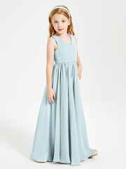 Elegant Sleeveless Junior Bridesmaid Dresses Mist