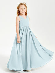 Elegant Sleeveless Junior Bridesmaid Dresses Mist