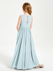 Elegant Sleeveless Junior Bridesmaid Dresses Mist