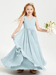 Elegant Sleeveless Junior Bridesmaid Dresses Mist