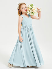 Elegant Sleeveless Junior Bridesmaid Dresses Mist