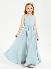 Elegant Sleeveless Junior Bridesmaid Dresses Mist