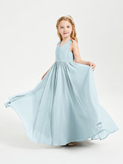 Elegant Sleeveless Junior Bridesmaid Dresses Mist