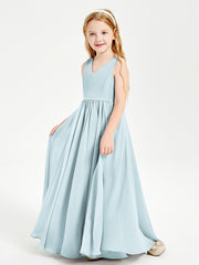 Elegant Sleeveless Junior Bridesmaid Dresses Mist
