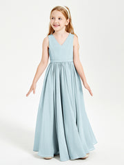 Elegant Sleeveless Junior Bridesmaid Dresses Mist