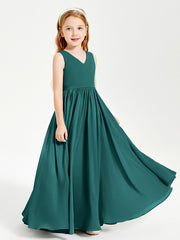 Elegant Sleeveless Junior Bridesmaid Dresses Peacock