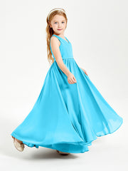 Elegant Sleeveless Junior Bridesmaid Dresses Pool