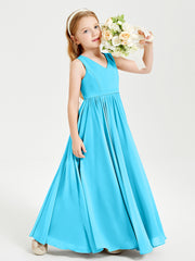 Elegant Sleeveless Junior Bridesmaid Dresses Pool