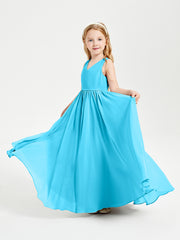 Elegant Sleeveless Junior Bridesmaid Dresses Pool