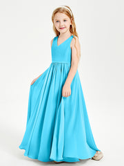 Elegant Sleeveless Junior Bridesmaid Dresses Pool