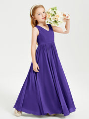 Elegant Sleeveless Junior Bridesmaid Dresses Regency