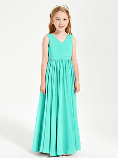 Elegant Sleeveless Junior Bridesmaid Dresses Spa