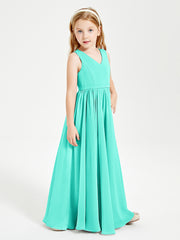 Elegant Sleeveless Junior Bridesmaid Dresses Spa