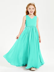 Elegant Sleeveless Junior Bridesmaid Dresses Spa
