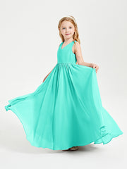Elegant Sleeveless Junior Bridesmaid Dresses Spa