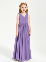 Elegant Sleeveless Junior Bridesmaid Dresses Tahiti