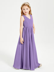 Elegant Sleeveless Junior Bridesmaid Dresses Tahiti