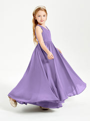 Elegant Sleeveless Junior Bridesmaid Dresses Tahiti