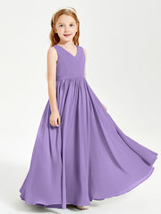 Elegant Sleeveless Junior Bridesmaid Dresses Tahiti