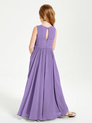 Elegant Sleeveless Junior Bridesmaid Dresses Tahiti