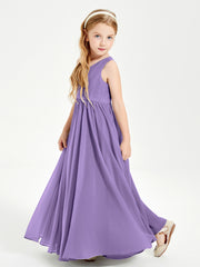 Elegant Sleeveless Junior Bridesmaid Dresses Tahiti