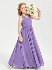 Elegant Sleeveless Junior Bridesmaid Dresses Tahiti