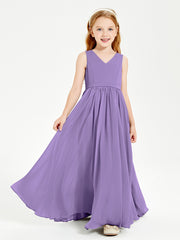 Elegant Sleeveless Junior Bridesmaid Dresses Tahiti
