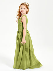 Long Elegant V-neck Bridesmaid Dresses For Juniors Clover