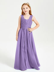Long Elegant V-neck Bridesmaid Dresses For Juniors Tahiti